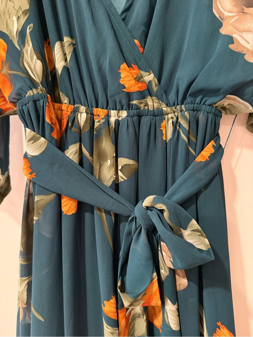 Baltic Born Forest green Floral V-Neck Maxi Dress - Picture 6 of 9